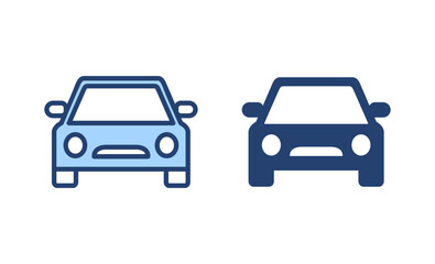 Car icon vector. car sign and symbol. small sedan