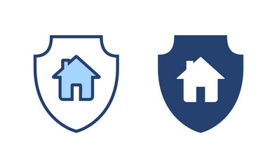 house insurance icon vector. house protection sign and symbol