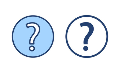 Question icon vector. question mark sign and symbol