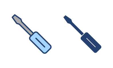 Screwdriver icon vector.tools sign and symbol
