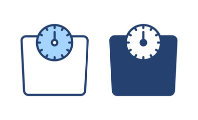 Scales icon vector. Weight scale sign and symbol