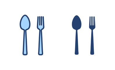 spoon and fork icon vector. spoon, fork and knife icon vector. restaurant sign and symbol