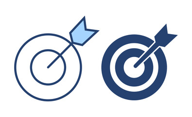 Target icon vector. goal icon vector. target marketing sign and symbol