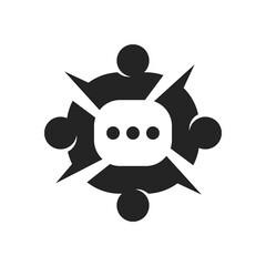 group logo template Isolated. Brand Identity. Icon Abstract Vector graphic