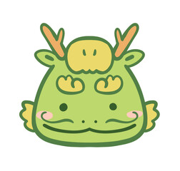 辰年の可愛い龍のイラスト