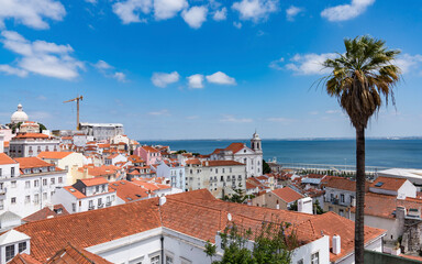 Lisbon view of the ocean