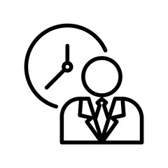 
work time icon,vector logo, isolate on a white background
