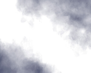 見上げた曇り空の水彩風イラスト　背景