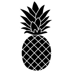 Obraz premium pineapple on black