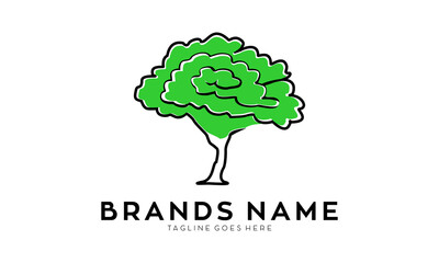 Nature tree simple vector logo