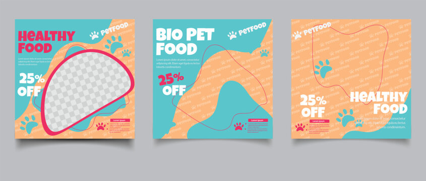 vector animal food instagram posts