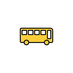 Bus icon vector for web and mobile app. bus sign and symbol. transport symbol