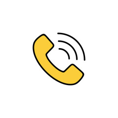 Obraz premium Call icon vector for web and mobile app. telephone sign and symbol. phone icon. contact us