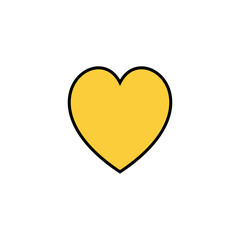 Love icon vector for web and mobile app. Heart sign and symbol. Like icon vector.