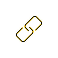 Link icon vector for web and mobile app. Hyperlink chain sign and symbol