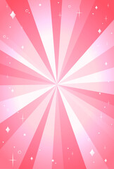 背景イラスト_集中線_ピンク