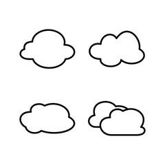 Cloud icon vector. cloud data. cloud services