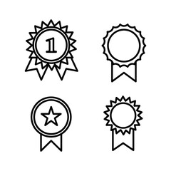Achieve icon vector. medal icon vector. award. Certificate. approved