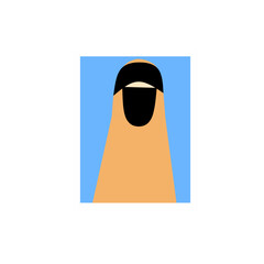 Faceless Muslim Portrait For Wedding Book