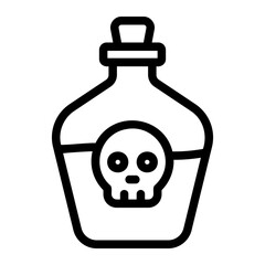 poison outline icon