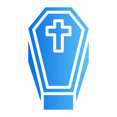 Obraz premium coffin gradient icon