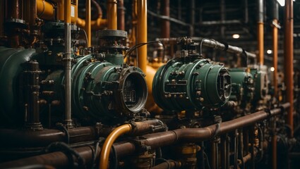 Fototapeta premium VALVULAS A PRESION DE TIPO INDUSTRIAL 