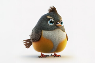 Cute 3D Baby Bird