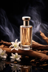 Smoky Oud Wood and Jasmine Sambac Fragrance Advert Shot
