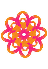 abstract flower pattern