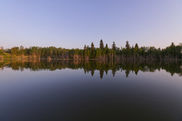 Fototapeta premium A Warm Evening At Astotin Lake
