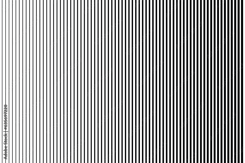 Aufkleber vertical stripes, parallel straight monochrome pattern. halftone gradient line pattern background.