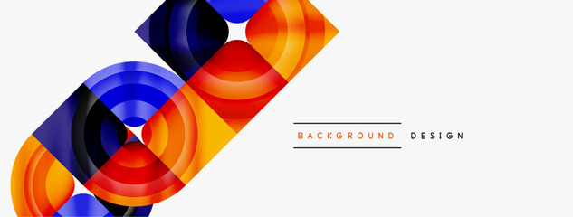 Circle abstract background. Wallpaper, banner, background, landing page, wall art, invitation, print, poster