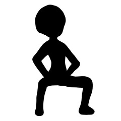 silhouette, people, person, fashion,shadow,male, man,exercise