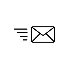Envelope Icon. mail icon vector isolated on white background