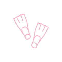 fin for snorkeling icon