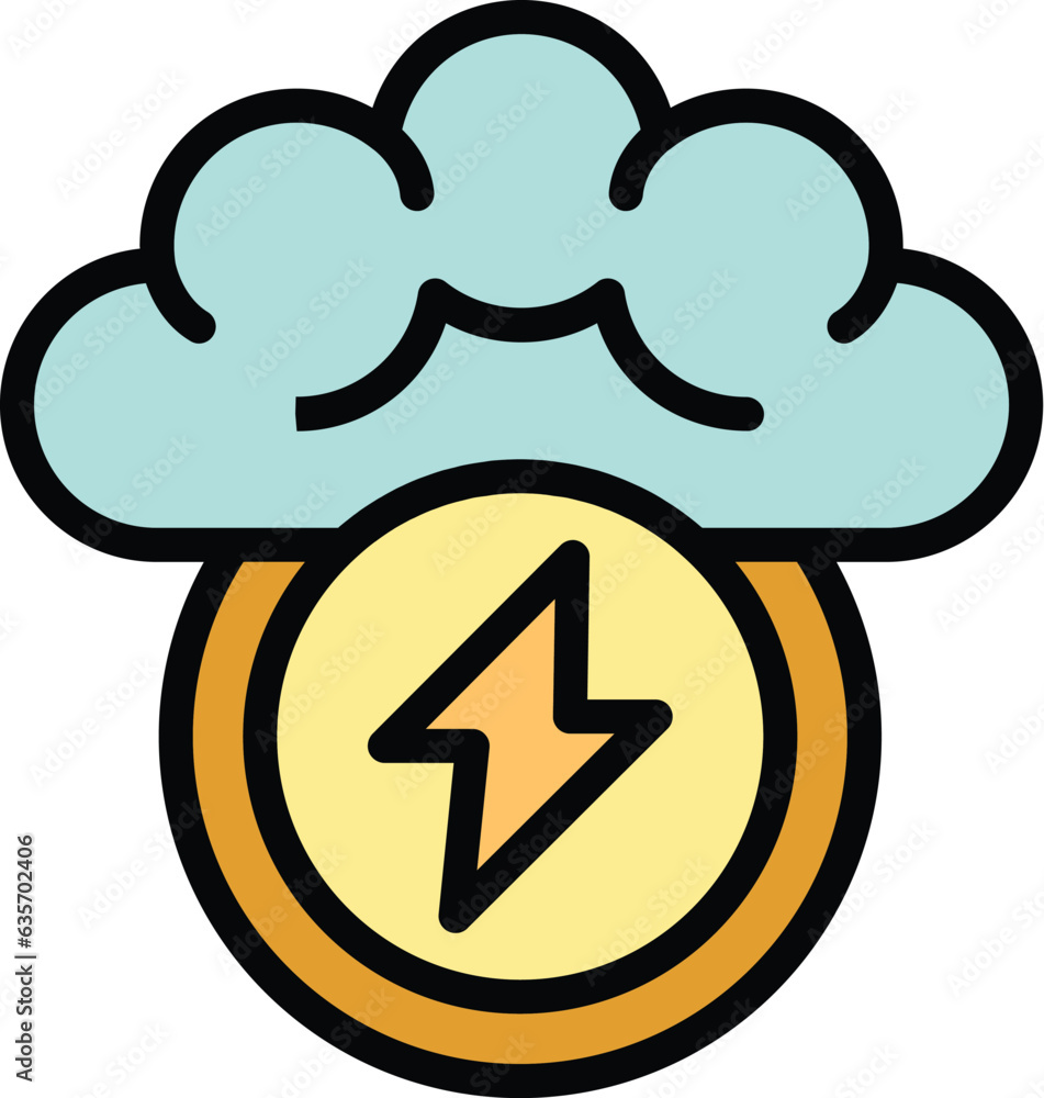 Poster skill up brainstorming icon outline vector. training level. goal career color flat
