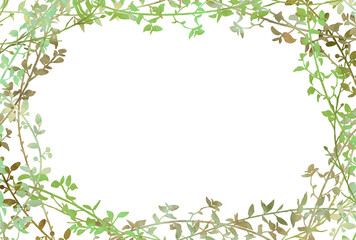 背景素材_水彩_植物