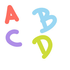 Doodle ABC vector illustration