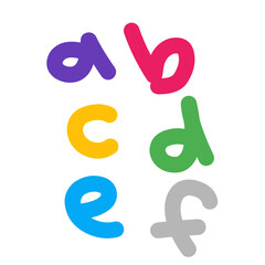 Doodle ABC vector illustration