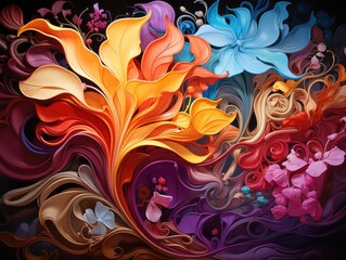 Vibrant Hypnotic Swirls