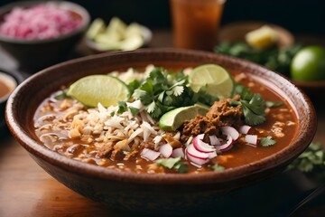 Pozole, comida tipica mexicana