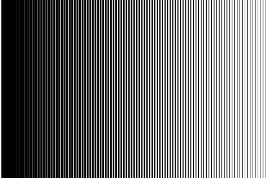 Vertical speed line halftone gradient line pattern background.