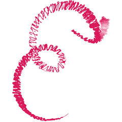 Digital png illustration of pink shapes on transparent background