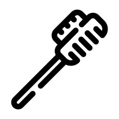 makeup brush line icon best for web design