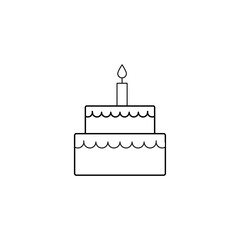 cake Icon illustration on white background