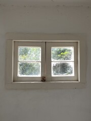 Obraz premium window on a white wall