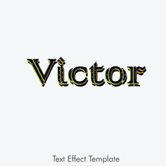 vector 3d editable text style effect,