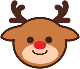 Xmas Deer head Icon