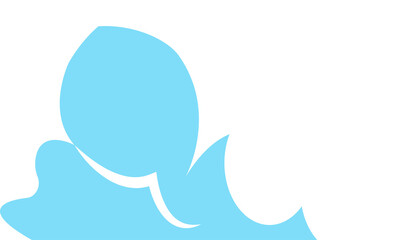 The cloud illustration for outdoor concept