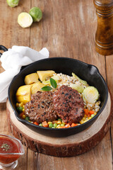 beef stew with potatoes and vegetables